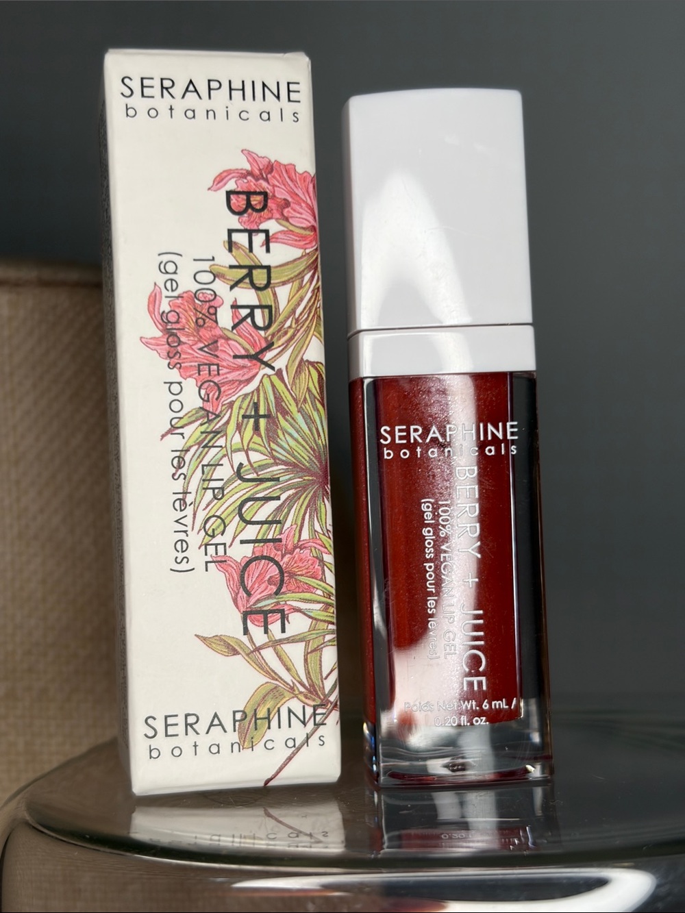 Seraphine Berry + Juice Lip Gel with White Cap